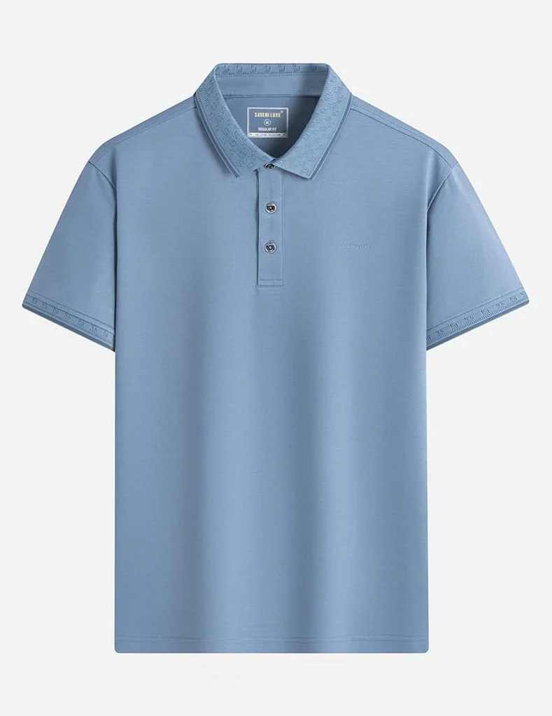 Áo polo nam ngắn tay in logo công nghệ