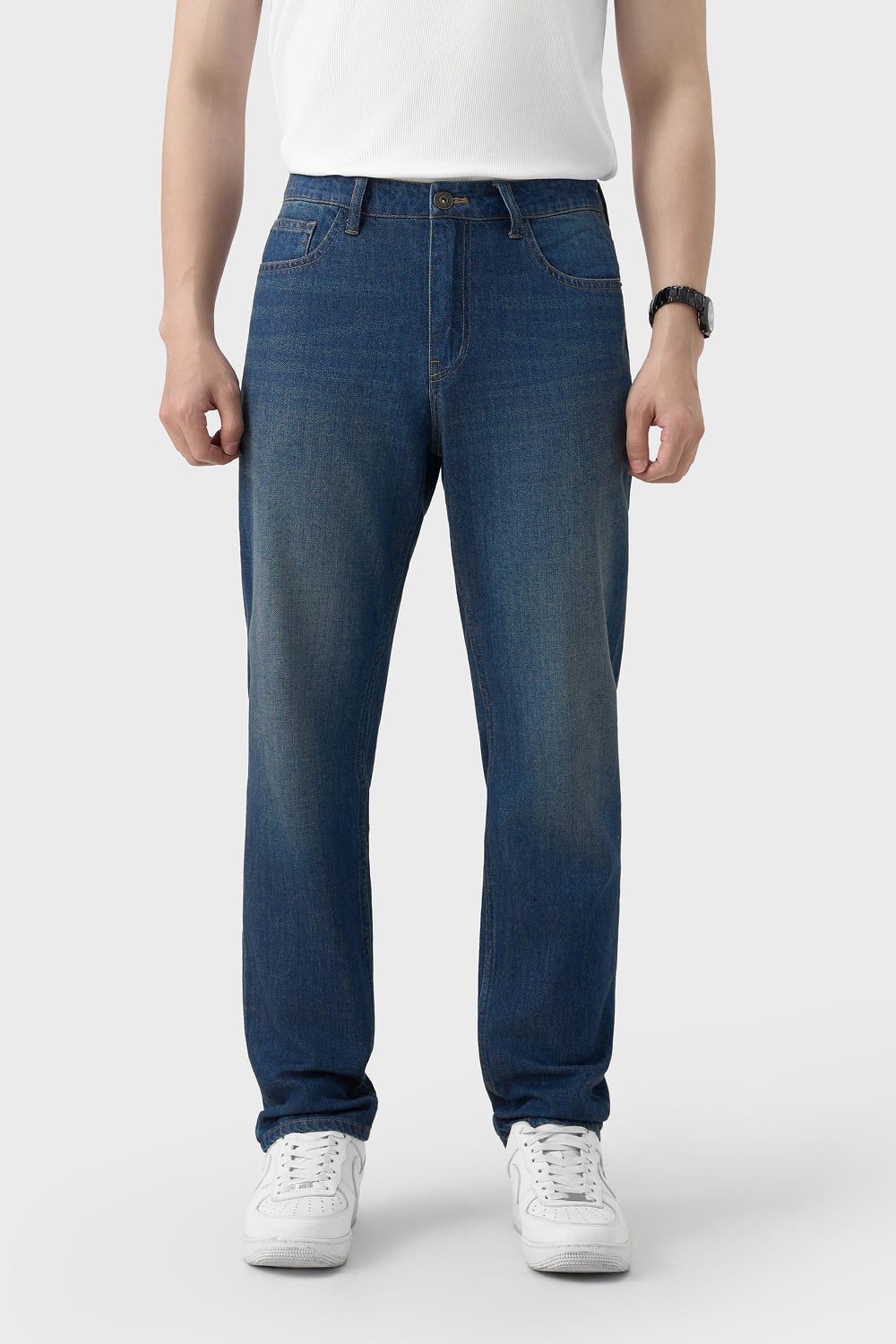 Quần Jean Nam Ống Đứng Premium Denim - Form Chuẩn, Lịch Lãm Đa Phong Cách